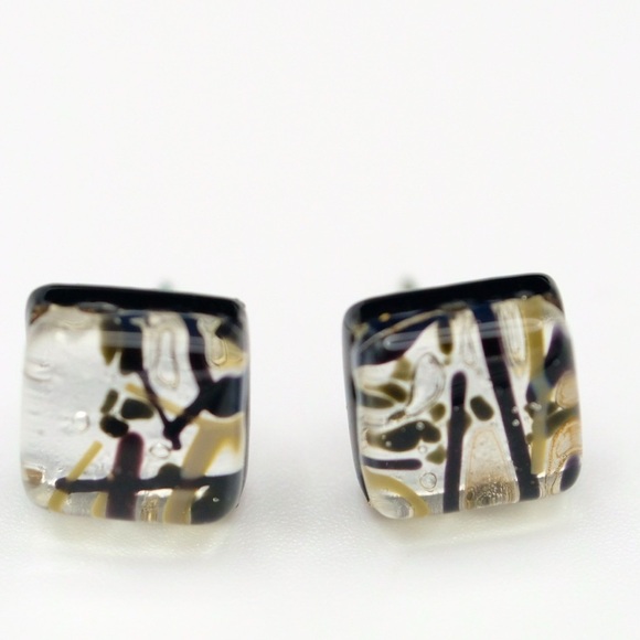 Glass of Venice Murano glass post earrings - Picture 2 of 6